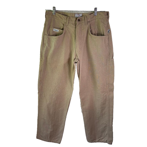 Tyndale Flame Resistant Tan Cargo Pants Cal 15 Cat 2 Size 34/28 Made in USA - Picture 1 of 13